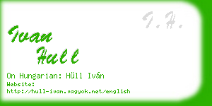 ivan hull business card